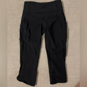 Lululemon capri leggings.